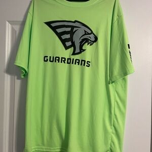 Vibrant Green Short Sleeve Tee with Panther Logo